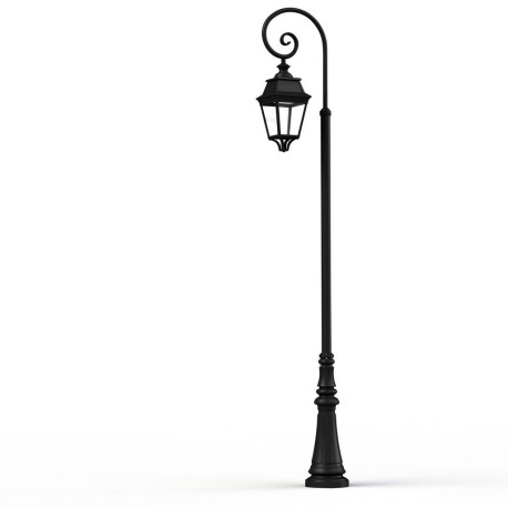 Lampadaire Avenue 3 N°9 LED Warm Noir 000 Diffuseur clair - PRADIER 103138000 