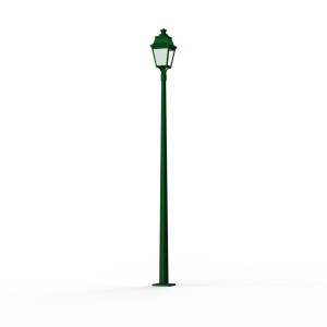 Lampadaire Avenue 3 N°11 LED Warm Vert 067 Diffuseur opale - PRADIER 103160067 