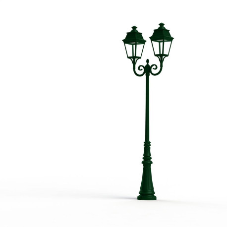 Lampadaire Avenue 3 N°8 LED Warm Vert 067 Diffuseur clair - PRADIER 103233067 