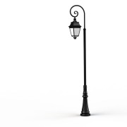 Lampadaire Avenue 3 N°9 LED Warm Noir 000 Diffuseur opale - PRADIER 103240000 