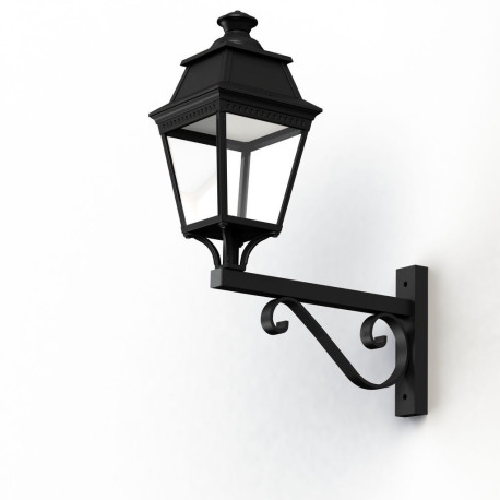 Applique Avenue 3 N°12 LED Warm Noir 000 Diffuseur clair - PRADIER 103253000 