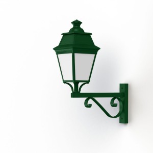 Applique Avenue 3 N°12 LED Warm Vert 067 Diffuseur opale - PRADIER 103255067 