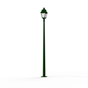 Lampadaire Avenue 3 N°11 LED Warm Vert 019 Diffuseur opale - PRADIER 103260019 