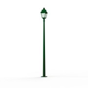 Lampadaire Avenue 3 N°11 LED Warm Vert 067 Diffuseur opale - PRADIER 103260067 