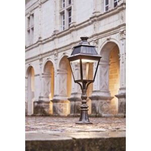 Borne Avenue 3 N°5 LED Warm Vert 067 Diffuseur opale - PRADIER 103120067 