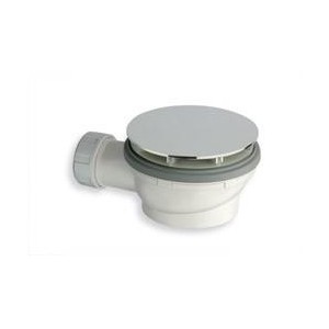 BONDE DE DOUCHE 90 mm FAIBLE ENCOMBREMENT COUVERCLE EXTRA PLAT CHROM - CRISTINA ONDYNA AD41051