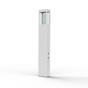 Borne Brick² N°4 prise Blanc 001 - PRADIER 108009001 