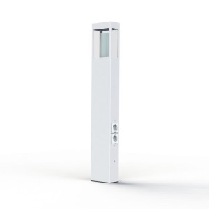 Borne Brick² N°4 prise Blanc pur 101 - PRADIER 108009101 