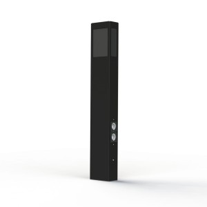 Borne Brick² N°4 PMMA noir prise Gris anthracite 006 - PRADIER 108012006 