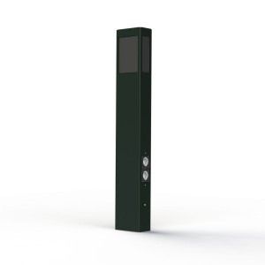 Borne Brick² N°4 PMMA noir prise Gris ardoise 059 - PRADIER 108012059 