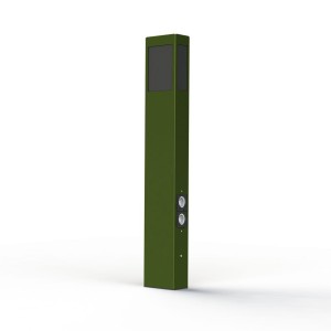 Borne Brick² N°4 PMMA noir prise Vert fougère 109 - PRADIER 108012109 