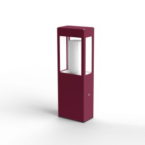 Borne Brick² N°2 Classe 3 Diffuseur clair Rouge vin 066 - PRADIER 108017066 