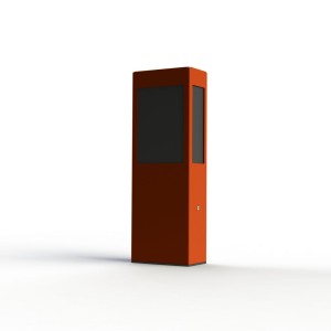 Borne Brick² N°2 Classe 3 Diffuseur PMMA noir Orange 014 - PRADIER 108018014 