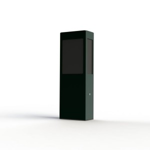 Borne Brick² N°2 Classe 3 Diffuseur PMMA noir Gris 059 - PRADIER 108018059 