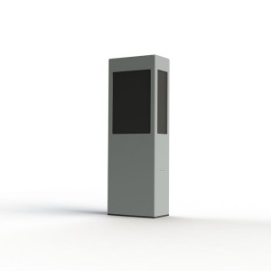 Borne Brick² N°2 Classe 3 Diffuseur PMMA noir Gris 105 - PRADIER 108018105 