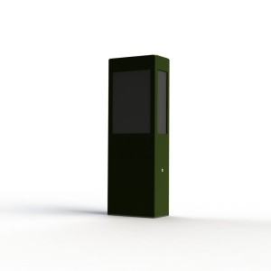 Borne Brick² N°2 Classe 3 Diffuseur PMMA noir Vert 109 - PRADIER 108018109 