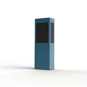 Borne Brick² N°2 Classe 3 Diffuseur PMMA noir Bleu 111 - PRADIER 108018111 