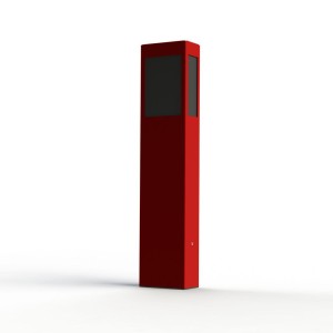 Borne Brick² N°3 Classe 3 Diffuseur PMMA noir Rouge 110 - PRADIER 108020110 
