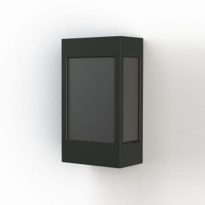 Applique Brick² N° 1 Classe 3 Diffuseur PMMA noir Gris 006 - PRADIER 108016006 