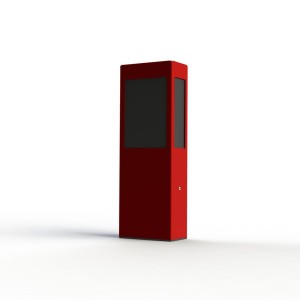 Borne Brick² N°2 Classe 3 Diffuseur PMMA noir Rouge 110 - PRADIER 108018110 