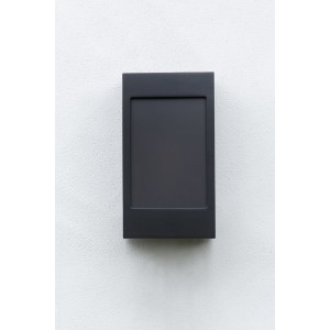 Applique Brick² N° 1 Classe 3 Diffuseur PMMA noir Gris 059 - PRADIER 108016059 
