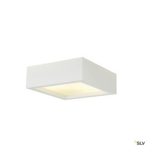 Plafonniers intérieurs PLASTRA 104 plafonnier intérieur blanc E27 2x 25W max plâtre - SLV 148002 