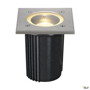 Encastrés sol extérieur 230V DASAR EXACT 116 GU10 encastré de sol carré inox 316 max. 35W IP67 - SLV 228434 