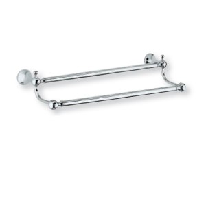 PORTE SERVIETTE DOUBLE 60 CM REGENCY CHROME - CRISTINA ONDYNA RY21751