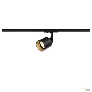 Systèmes rail 1 allumage 230V PURI TRACK spot pour rail 1 allumage intérieur noir GU10/QPAR51 10W max - SLV 1001868 