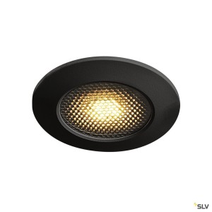 Encastrés plafond/mur 230V ext. VARU encastré noir GU10 55W max. IP65 - SLV 1001930 