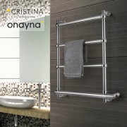 Sèche-serviette électrique Cristina Sole avec interrupteur Chromé - MSO542S51