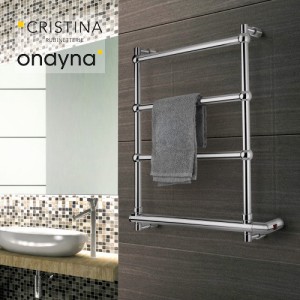 Sèche-serviette électrique Cristina Sole avec interrupteur Chromé - MSO542S51
