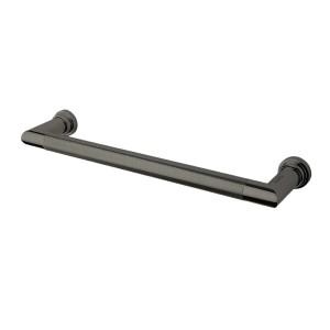 Seche Serviette Sereno Electrique Godronatura Chrome Noir Brosse - CRISTINA ONDYNA MSE621G75 