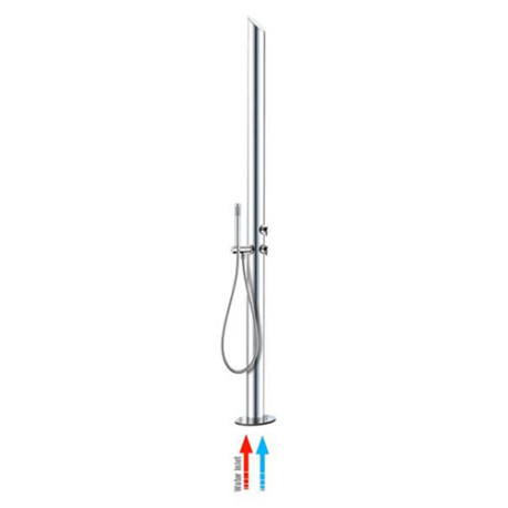 Mitigeur ensemble colonne de douche extérieur chromé Aquabambù - Bossini L00866030