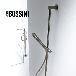 Ensemble barre de douche en inox avec douchette et flexible Nobu chromé - BOSSINI IND002P030