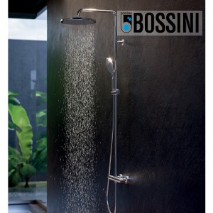 Mitigeur kit colonne de douche murale thermostatic chromé Apice - Bossini L10505030