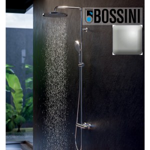 Mitigeur kit colonne de douche murale thermostatic nickel satiné Apice - Bossini L10505094