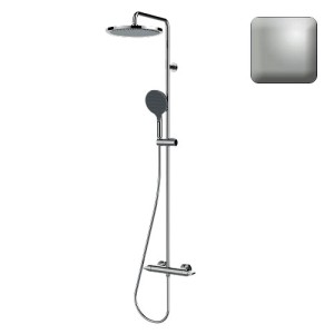 Mitigeur kit colonne de douche murale thermostatic nickel satiné Apice - Bossini L10505094