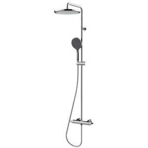 Mitigeur kit colonne de douche murale chromé Apice - Bossini L10506030