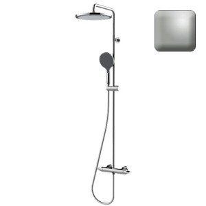 Mitigeur kit colonne de douche murale nickel satiné Apice - Bossini L10506094