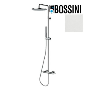 Mitigeur kit colonne de douche murale blanc mat thermostatique Apice - Bossini L10507045