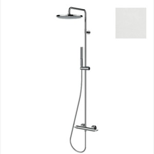 Mitigeur kit colonne de douche murale blanc mat monocommande Apice - Bossini L10508045
