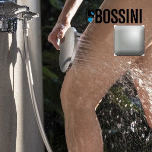Partie externe mitigeur thermostatique mural bain douche nickel satiné Apice - Bossini Z00521094