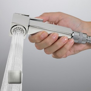 Douchette d’arrêt WC CUBE Brass nickel satiné - Bossini B00475094