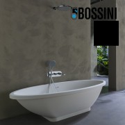 Partie externe mitigeur monocommande mural bain douche noir mat Apice - Bossini Z00557073