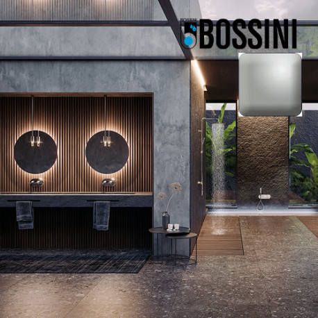 Partie externe mitigeur lavabo mural nickel satiné Apice - Bossini Z00549094