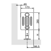 Radiateur eau chaude ACOVA VUELTA Plinthe MCP