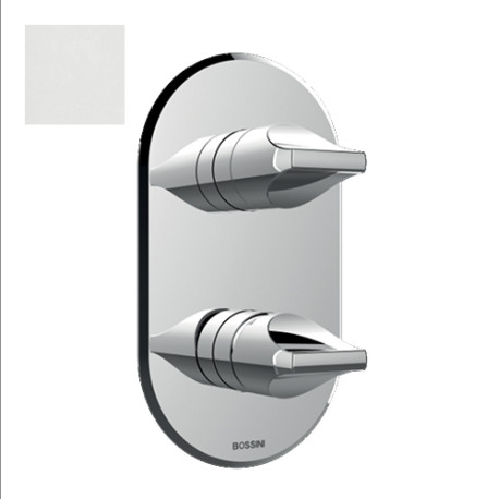 Partie externe pour mitigeur monocommande universel blanc mat Apice - Bossini Z00501045