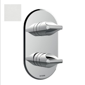 Partie externe pour mitigeur monocommande universel blanc mat Apice - Bossini Z00501045