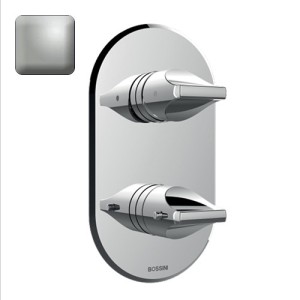 Parties externes pour mitigeur thermostatique universel nickel satiné Apice - Bossini Z00500094